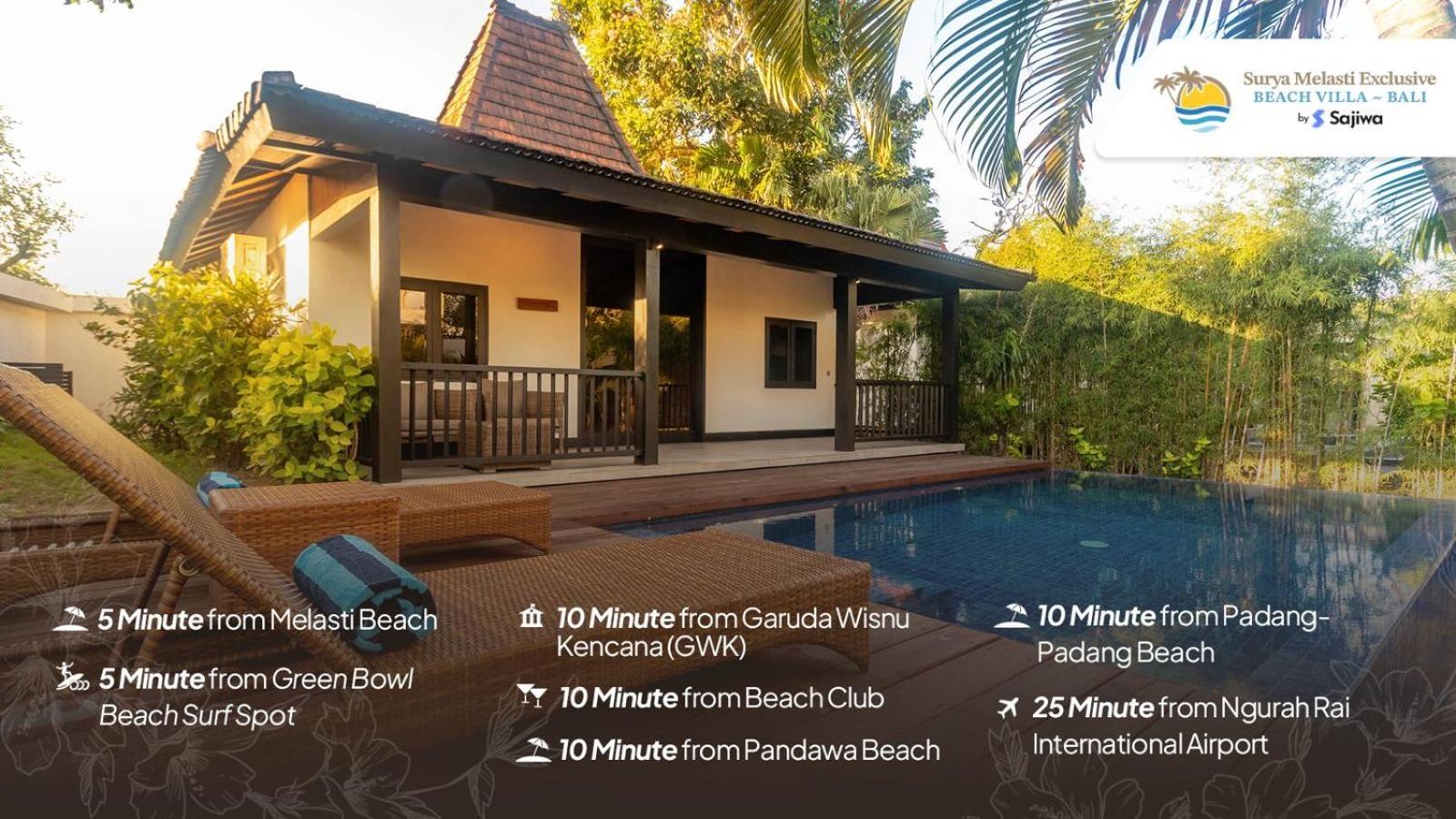 Surya Melasti Exclusive Beach Villa By Sajiwa Унгасан Экстерьер фото